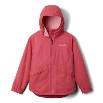 Dívčí Bundy Columbia Rainy Trails Fleece Lined Růžové CIQNOZ105